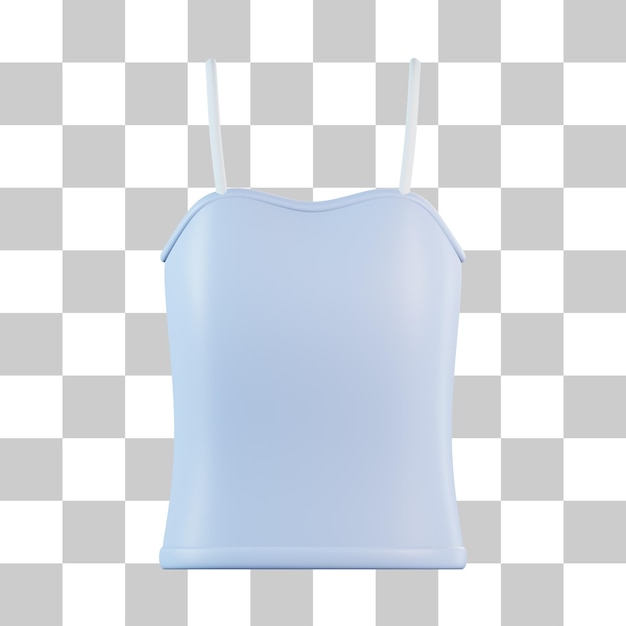 PSD tank top shirt 3d icon