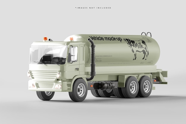 PSD tanker truck mockup