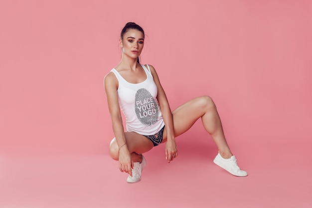 Tanktopmodel voor meisjes