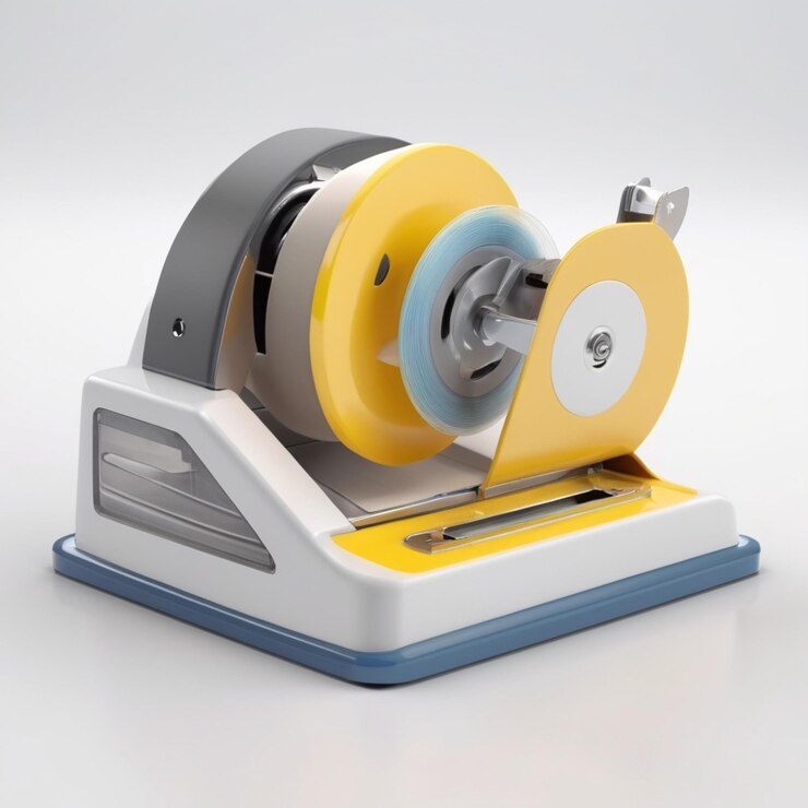 PSD tape dispenser psd on a white background