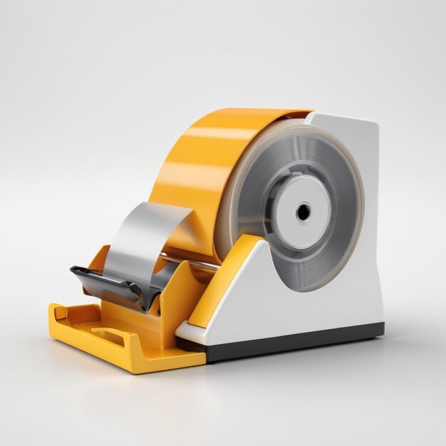 PSD tape dispenser psd on a white background