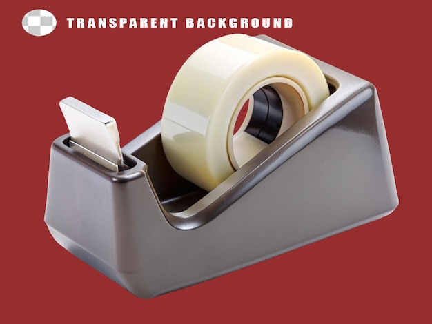 PSD tape dispenser on transparent background