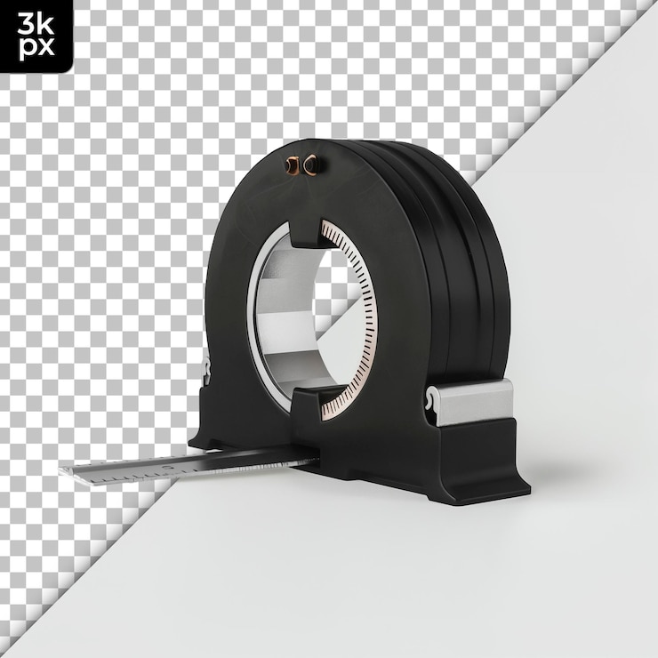 PSD tape measure isolated on transparent background
