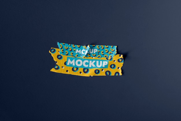 PSD tape mockup design