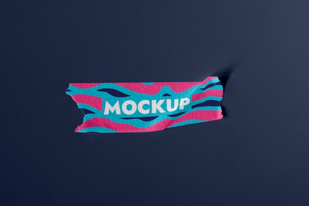 PSD tape mockup design