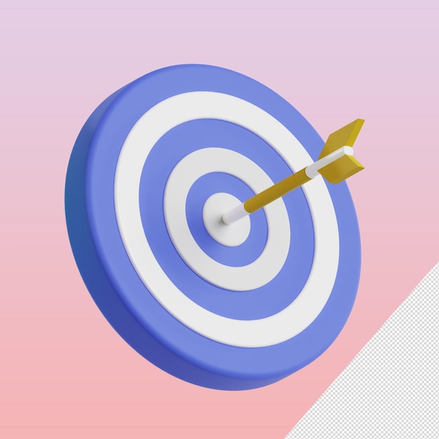 PSD target market 3d icon