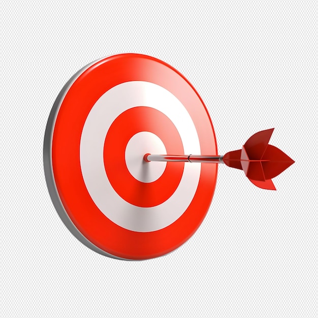 PSD target with arrow
