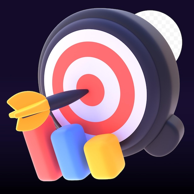 Targeting in 3d render for graphic asset web presentation or other