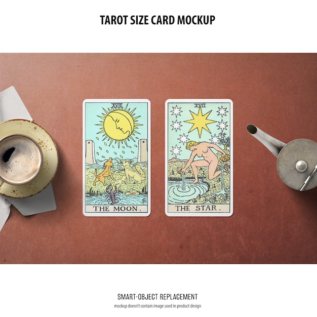 tarot card mockup