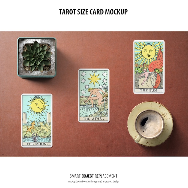 tarot card mockup