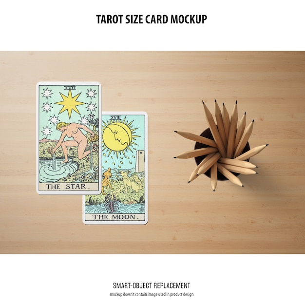tarot card mockup