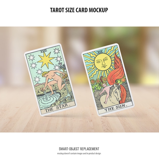 tarot card mockup
