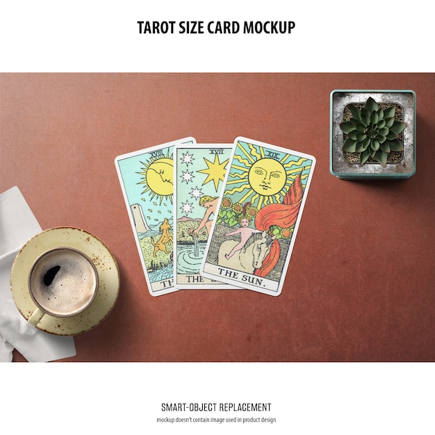 tarot card mockup