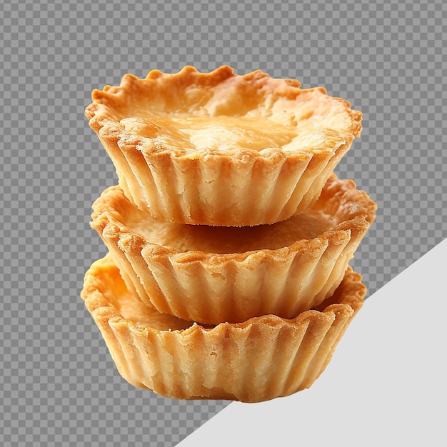 PSD tartlet tart оболочки png изолированы на прозрачном фоне.