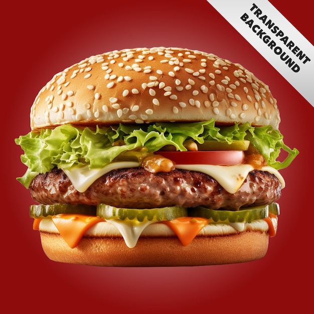 taste beef burger png transparent