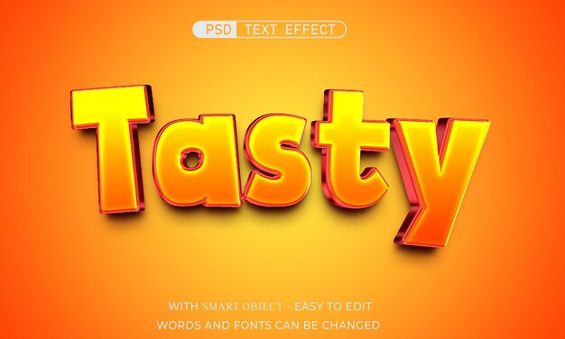 Tasty 3d style text effect