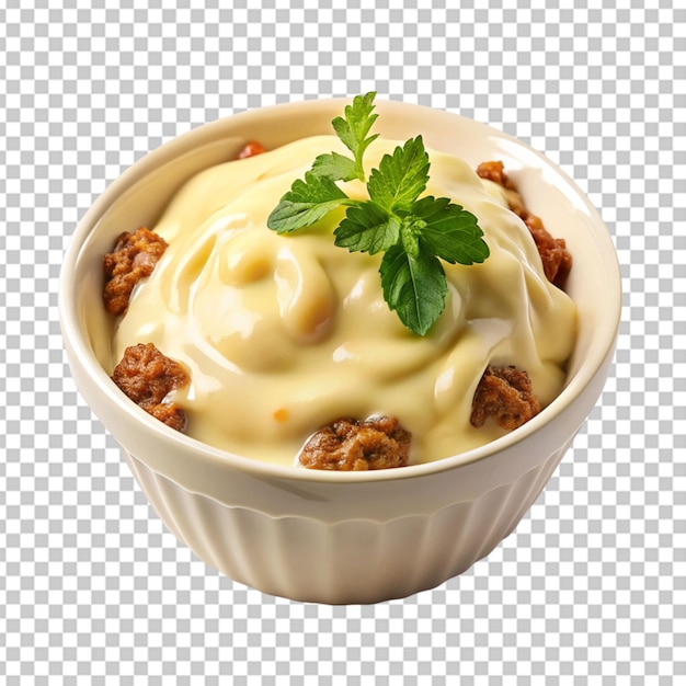 PSD tasty bechame sauce transparent background