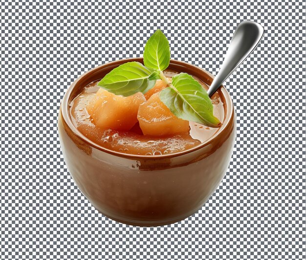 PSD tasty bouye fruit pudding isolated on transparent background