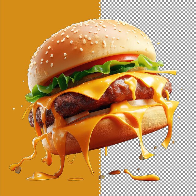 Tasty burger delight png