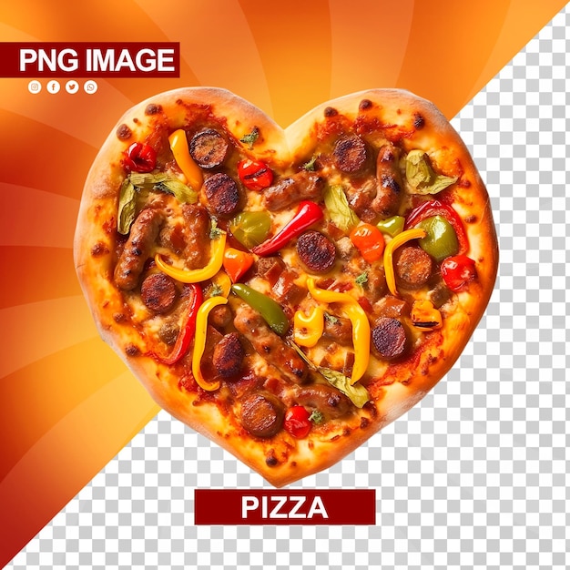 PSD a tasty cheese pizza with delicious combination