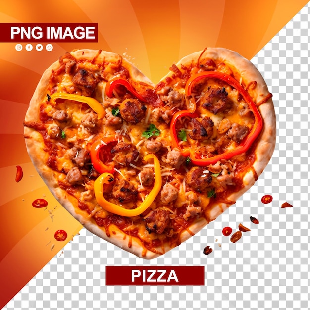 PSD a tasty cheese pizza with delicious combination