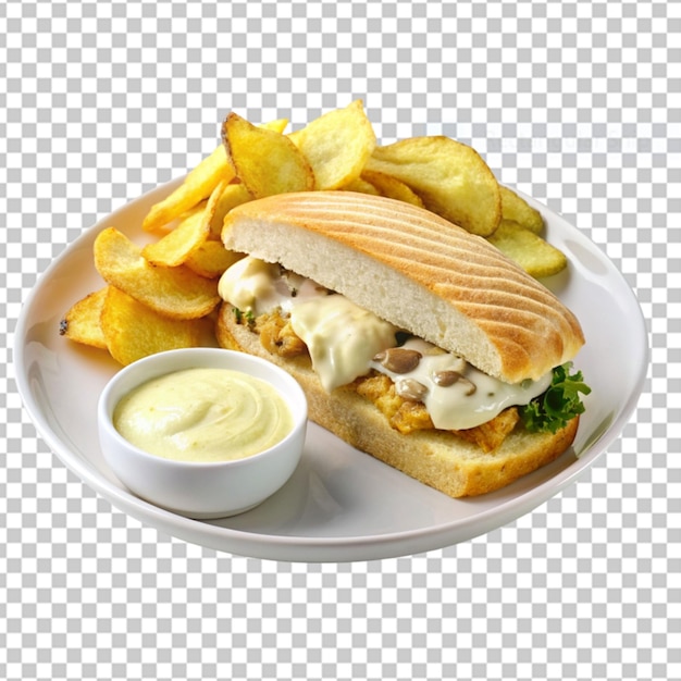 tasty club sandwich isolated on transparent background