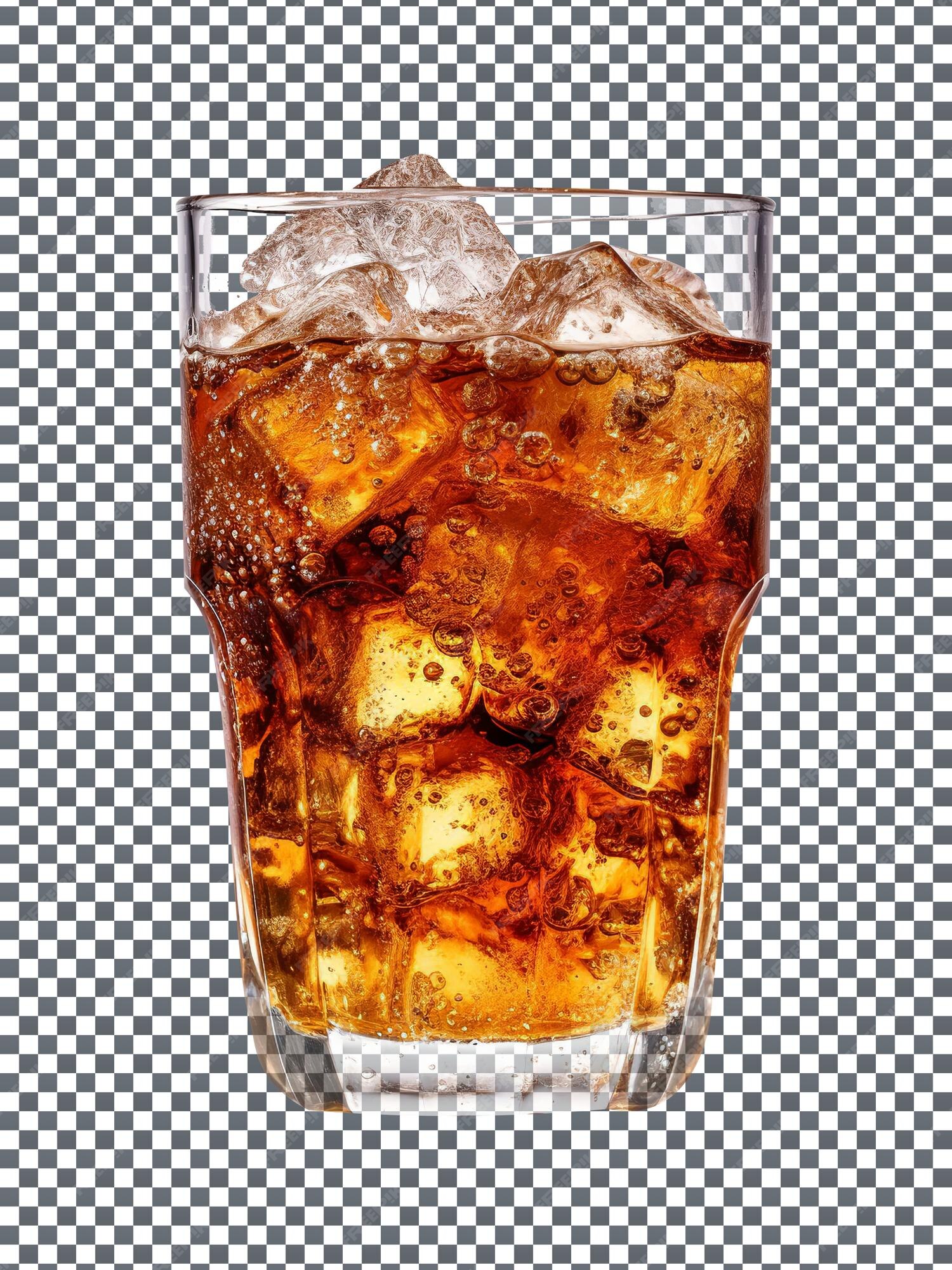 Premium Photo  Glass with ice cubes. isolated