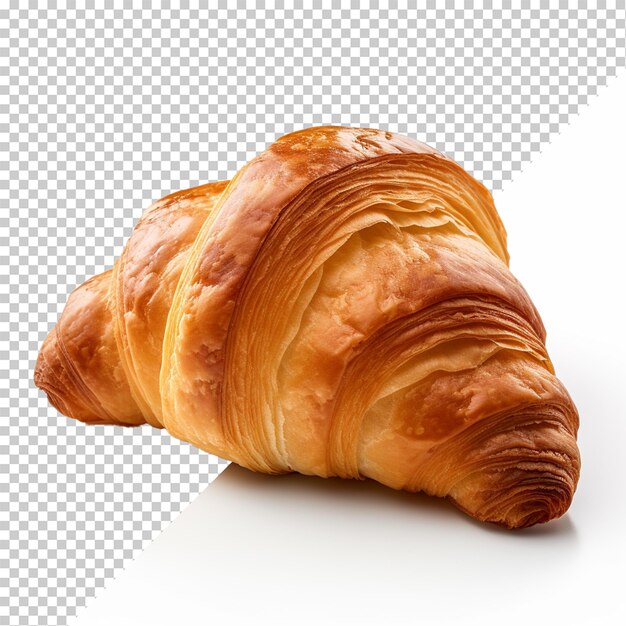 PSD delizioso pane croissant fresco su uno sfondo trasparente