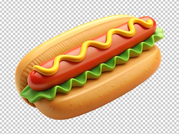 Un hotdog gustoso.