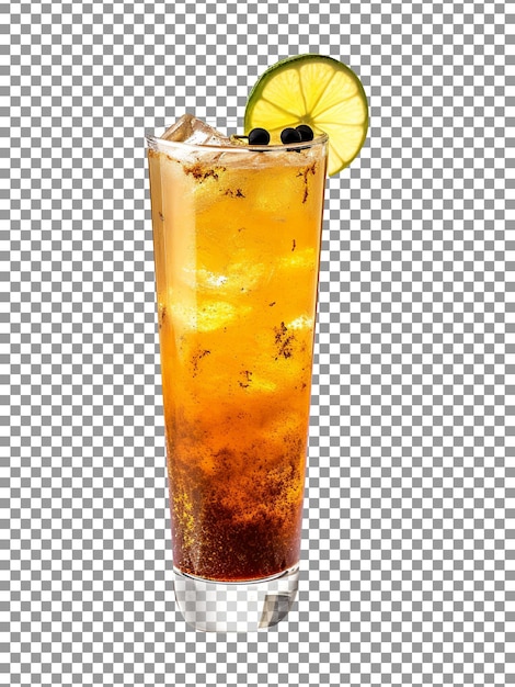tasty jaljeera drink glass isolated on a transparent background