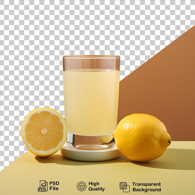 PSD 투명한 배경에 고립된 맛있는 레몬 스무디 png 파일을 포함합니다.