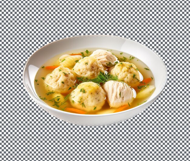 PSD tasty matzo ball soup isolated on transparent background