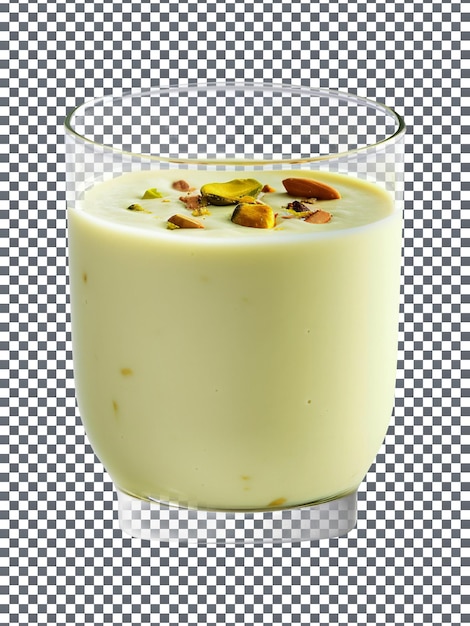 PSD tasty pistachio milk isolated on transparent background