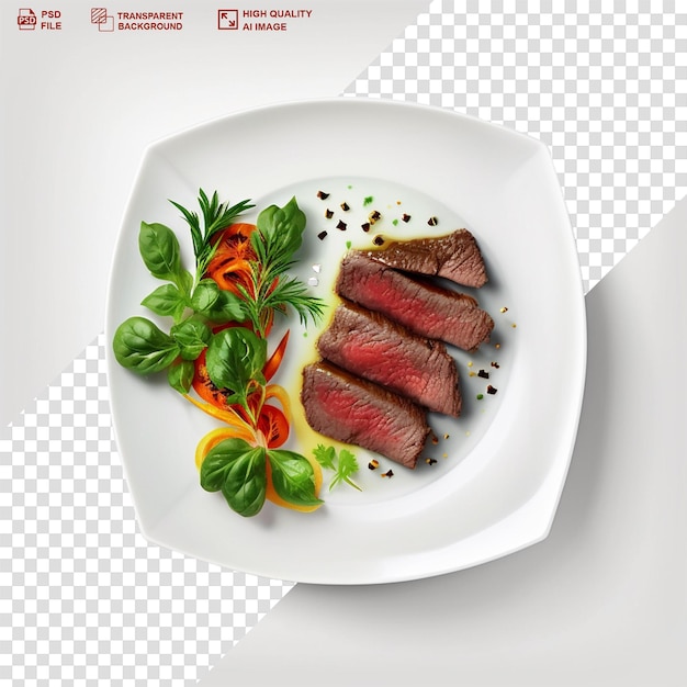 PSD tasty plate of sichuan cuisine on transparent background