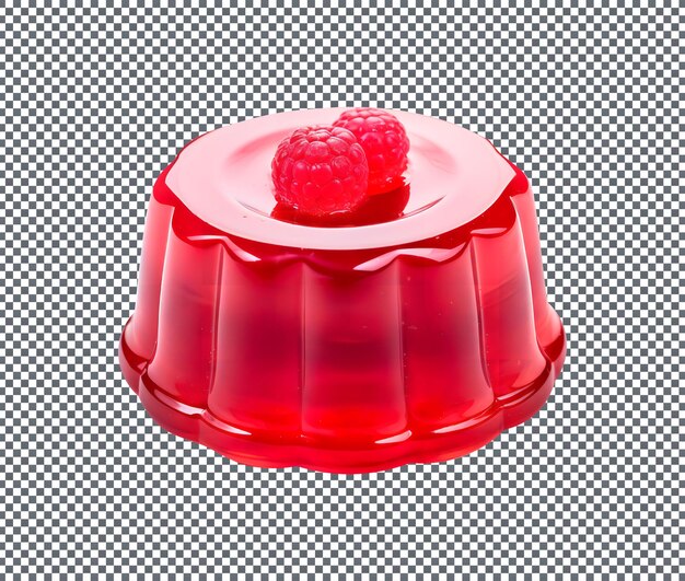 PSD tasty raspberry jelly isolated on transparent background