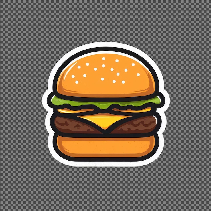PSD おいしい豆腐バーガー png