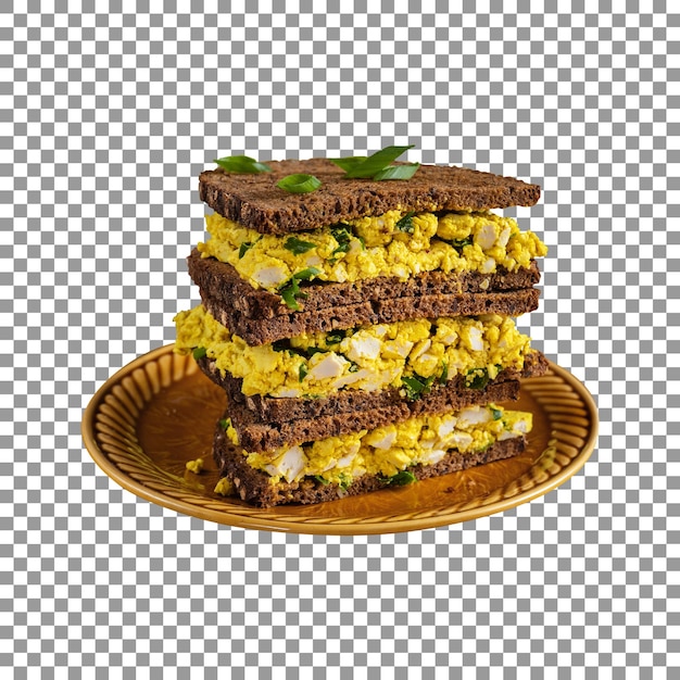 Tasty vegan burger sandwich isolated on transparent background