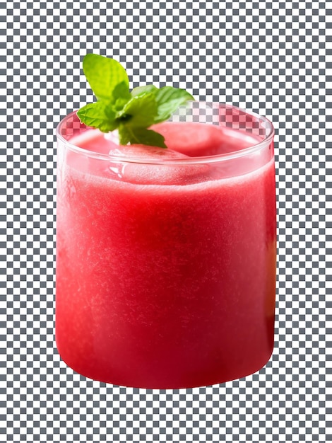 PSD tasty watermelon juice isolated on transparent background