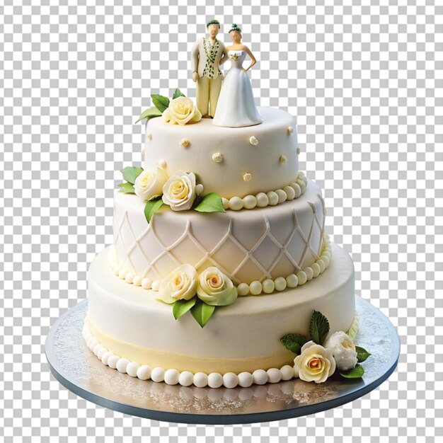 PSD Вкусный свадебный торт с фондантом
