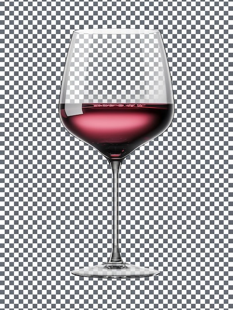 PSD tasty wine glass isolated on transparent background