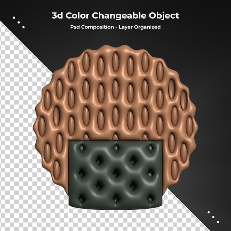 PSD tatlı fast food renkli parlak 3d render gerçekçi simgesi