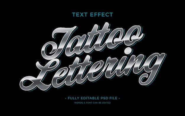 PSD tattoo text effect