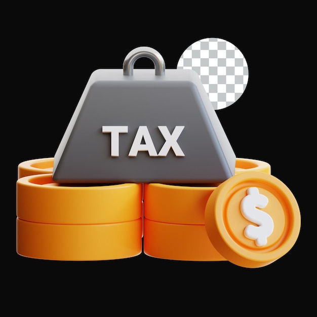 TAX BURDEN 3D-icoon