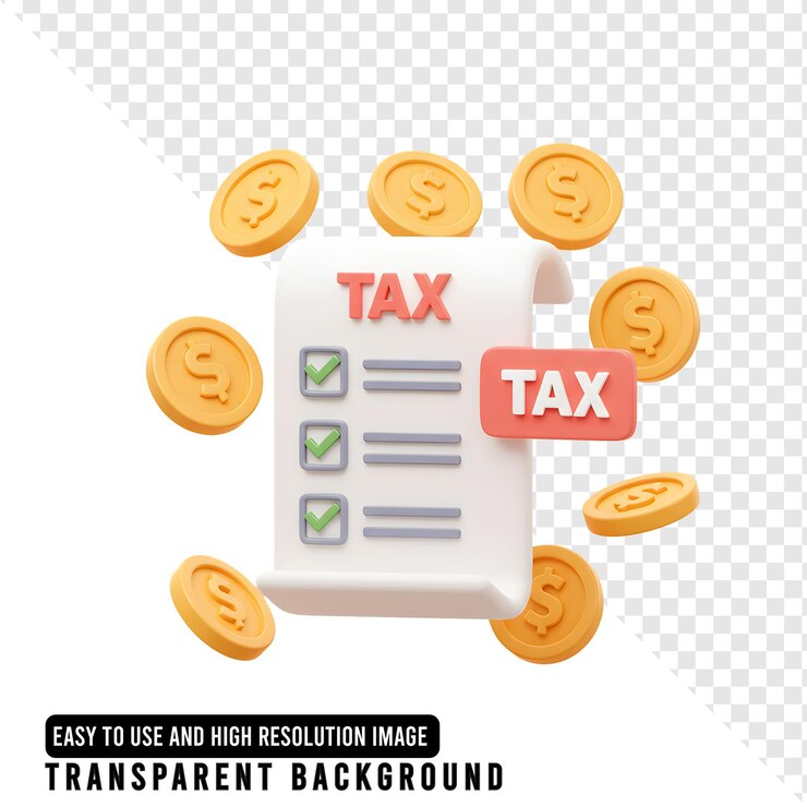 PSD tax checklist with coins
