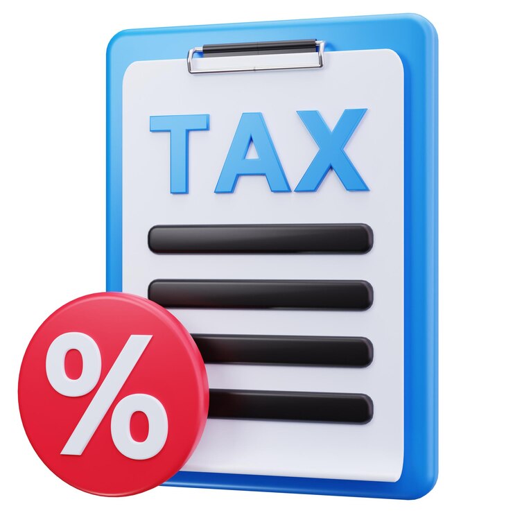 PSD tax document with percentage symbol