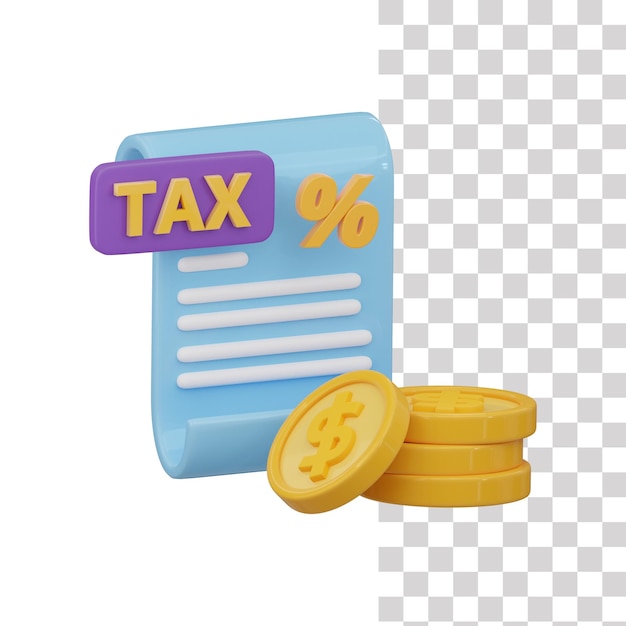 A tax file with a stack of dollar coins beside it