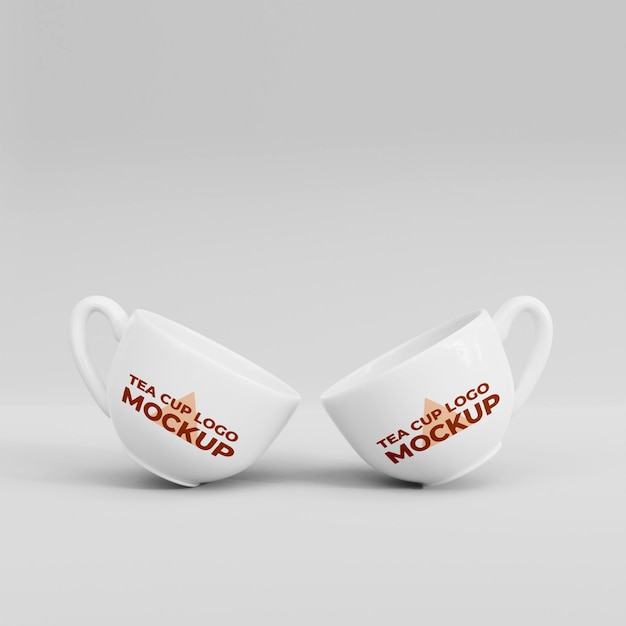 Tea Cup 3D Mockup Design