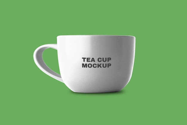 PSD tea cup mockup design psd-sjabloon