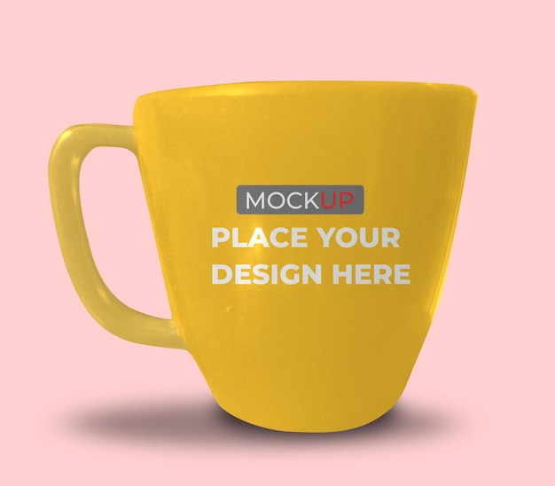 PSD tea cup mockup design psd-sjabloon