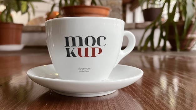 PSD modello psd mockup di tazza di tè